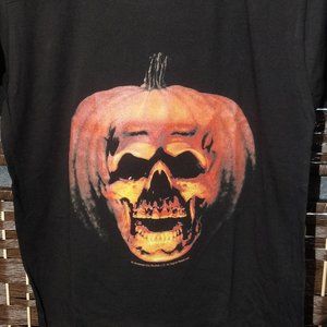 Pumpkin Skull Halloween II T-Shirt Black S